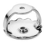 Two Earring Back Replacements |14K Solid White Gold | Threaded Screw on Screw off | Quality Die Struck | Post Size .0375" | 1 Pair