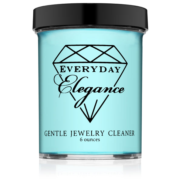 Everyday Elegance Liquid Jewelry Cleaner Solution for Gold, Platinum and  Diamonds with Brush & Tray for Cleaning - 6 Ounce