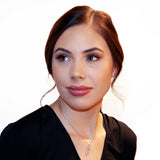 14K Solid White Gold Pendant Necklace | Princess Cut Cubic Zirconia Solitaire | 2 Carat | 16 Inch .60mm Box Link Chain