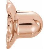 Pair Earring Back Replacements | 14K Solid Rose Gold | Threaded Safety Back for Baby Toddler Earrings | Post Size .028" | 1 Pair