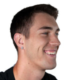 14K Solid White Gold Stud Earrings | Round Cut Cubic Zirconia | Screw Back Posts | 4.0 CTW