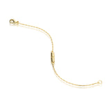 Jewelili 14K Yellow Gold Filled Adjustable Necklace Chain Extender with Lobster Clasp, 2 Extenders