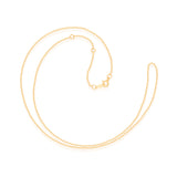 Everyday Elegance 14K Yellow Gold 1.1 mm Cable Chain Necklace with Spring-ring Clasp |17", 18", 19" (inches)  Extendable Length