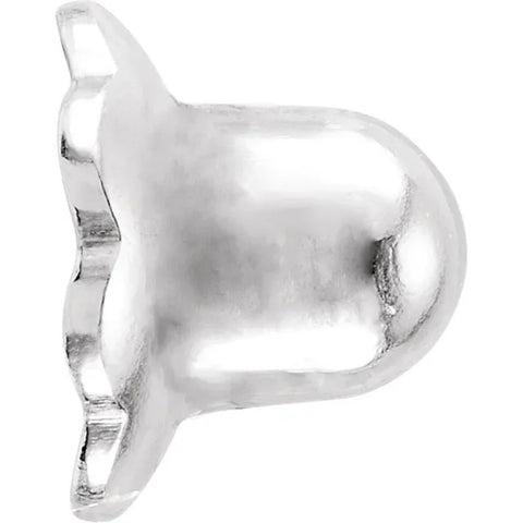 Single Earring Back Replacement, 14K Solid White Gold