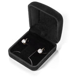 14K Solid Yellow Gold Earrings | Round Cut Cubic Zirconia | Leverback Drop Dangle Basket Setting | 2.0 CTW