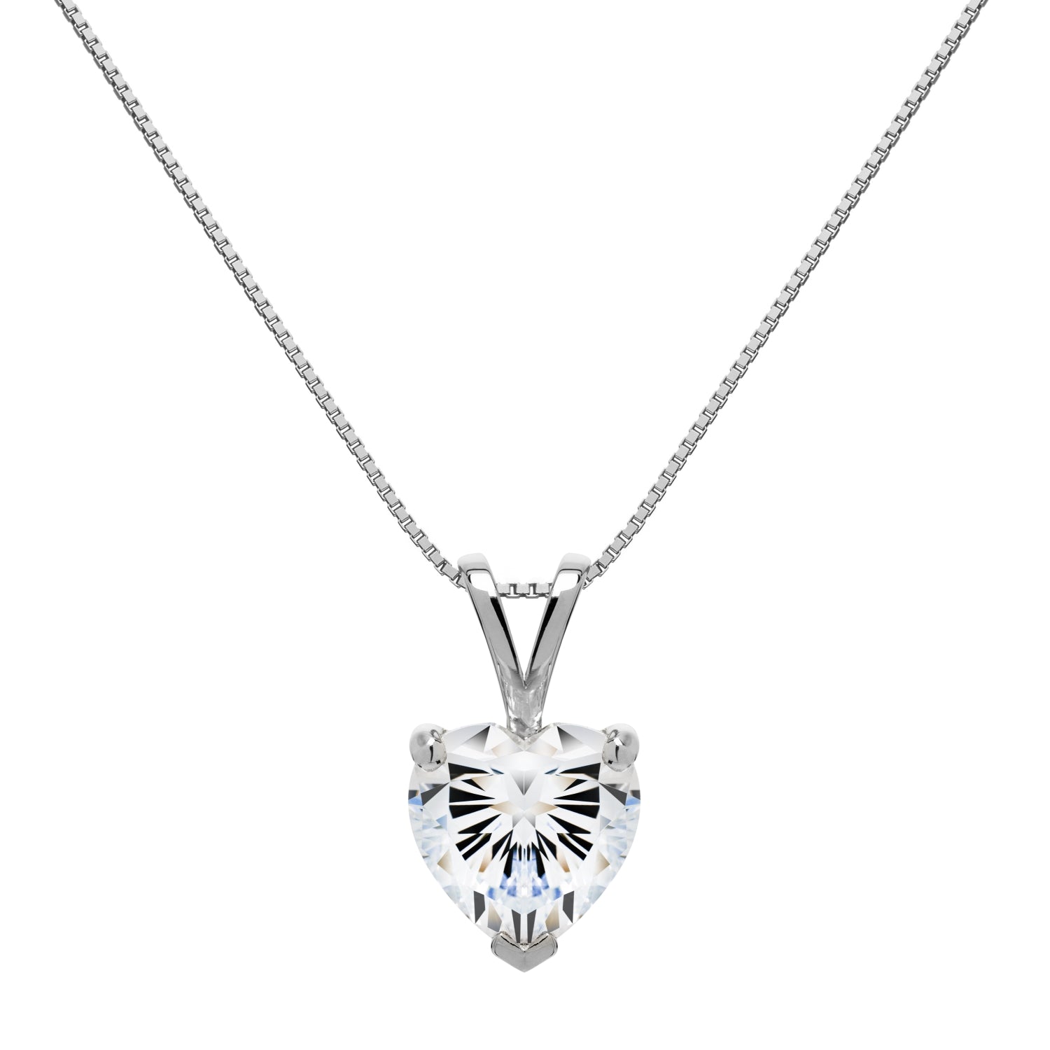 ネックレス・ペンダント STONEHENgE 14K heart cubic necklace StoneHenge 14K Necklace SO0256 14K Rose Gold Cubic Zirconia
