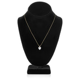 14K Solid Yellow Gold Pendant Necklace | Heart Cut Cubic Zirconia Solitaire | 2 Carat | 18 Inch .60mm Box Link Chain