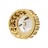 14K Solid Yellow Gold Pendant Only | Round "Halo" Cubic Zirconia Solitaire | 1.24 CTW