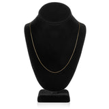 14K Solid Yellow Gold Necklace | Box Link Chain | 20 Inch Length | .60mm Thick