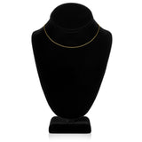 14K Solid Yellow Gold Necklace | Box Link Chain | 14 Inch Length | .60mm Thick