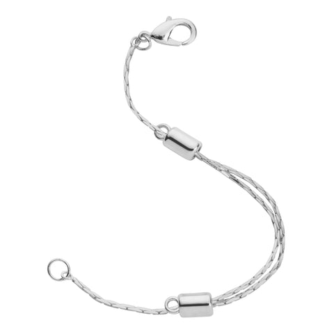 Stainless Steel Adjustable Necklace Chain Extender with Lobster Clasp, 1 Extender