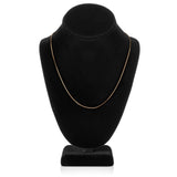 14K Solid Yellow Gold Necklace | Box Link Chain | 20 Inch Length | 1.0mm Thick